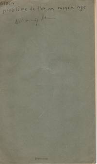 Le problème de l’or au moyen age. From Annales d’histoire économique et sociale. No. 19,...