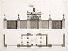 Elevation and Plans of the Gateway and Porter's Lodge of Ashburnham House in Dover Street