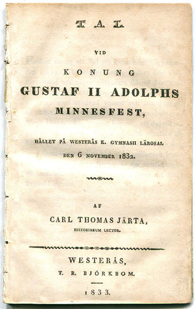 Tal vid konung Gustaf II Adolphs minnesfest,…