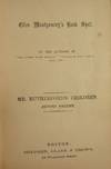 MR. RUTHERFORD'S CHILDREN: VOLUME TWO
