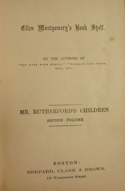 MR. RUTHERFORD'S CHILDREN: VOLUME TWO