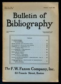 Bulletin of Bibliography – Vol. 21, No. 9, January-April 1956