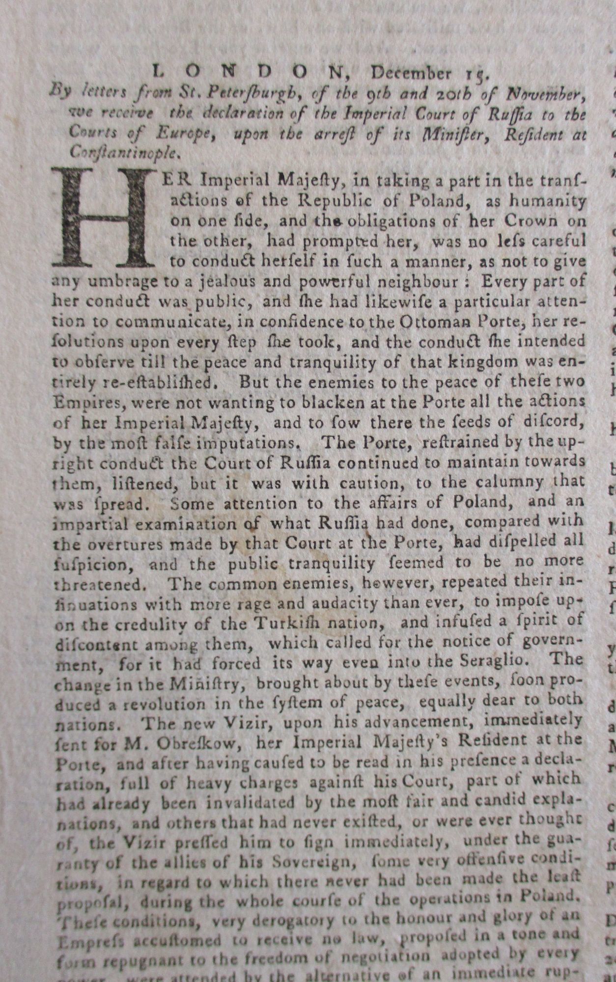 The Pennsylvania Gazette Containing The Freshest Advices Foreign And Domestic March 16 1769 Numb 99 By American Revolution 1769 From David M Lesser Fine Antiquarian Books Llc Sku