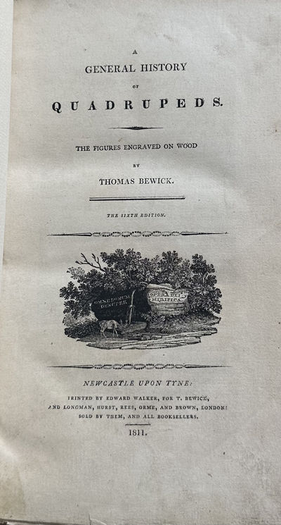 A GENERAL HISTORY OF QUADRUPEDS