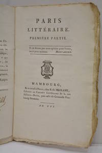 Paris littéraire. Première partie.