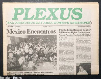 Plexus: San Francisco Bay Area Women's Newspaper; Vol. 14 #6, December 1987