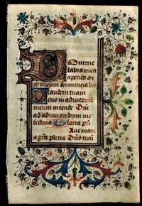From a Small Book of Hours in Latin by Illuminated Vellum Manuscript Leaf - Paperback - from Dale Steffey Books, ABAA (SKU: 009533)