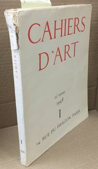 CAHIERS D'ART: 23e ANNÉE 1948. 1