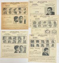 image of [Five FBI Wanted posters for Communist Party leaders for