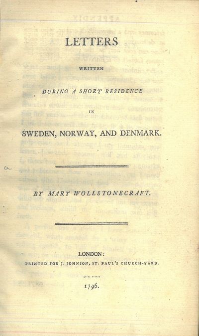 Letters written during a short residence in…