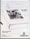 Christie's Property from the Estate of John Rewald May 11, 1994