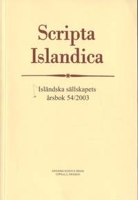 Scripta Islandica. Isländska sällskapets årsbok…