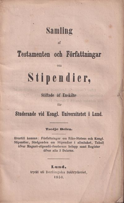 Samling af testamenten och författningar om…