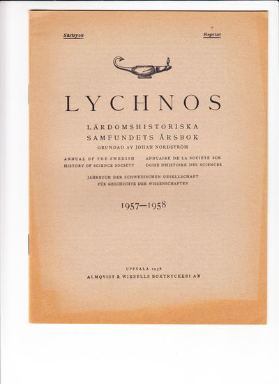 Den gyllene kedjan. Särtryck ur Lychnos 1957-1958.