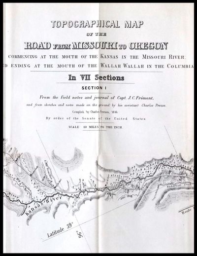 Topographical Map of the Road From Missouri To Oregon Commencing at the Mouth of the Kansas in the Missouri River and Ending at the Mouth of the Wallah Wallah in the Columbia