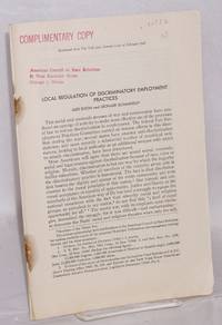 image of Local regulation of discriminatory employment practices