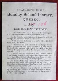 Ex-libris Québec. Bibliothèque St-Andrews Church