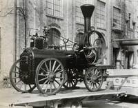 [Factory photo archive with over 80 original photographs, and 25 negatives, most preserved in factory file folder, with explanatory text, photographer, and dated, including images of Case Steam Engine No. 1]; (together with) Case road building machinery; The Case steam road roller. . . ; Automoviles Case de seis cilindros. Los carros de calidad. Modelos: Limousine, Turismo, Sport, Coupe; Report of an inquiry into changes in quality values of farm machines between 1910-14 and 1932, prepared by J.B. Davidson, G.W. McCuen, R.U. Blasingame, with letters on Case letterhead and sales brochures. . . ; Price comparisons. 1913-1937, farm machines and other manufactured products. . . .