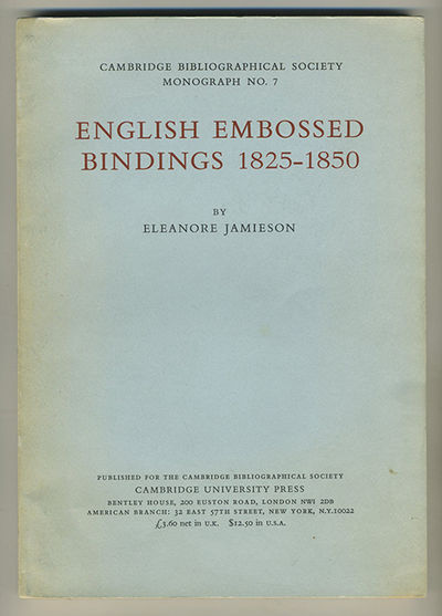 English embossed bindings 1825-1850.