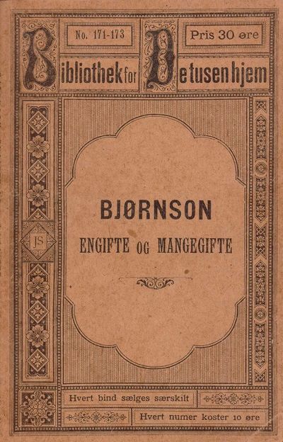 Engifte og mangegifte. Et foredrag af ...…