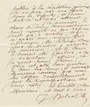 Autograph letter signed "J. Belval" to unidentified correspondent
