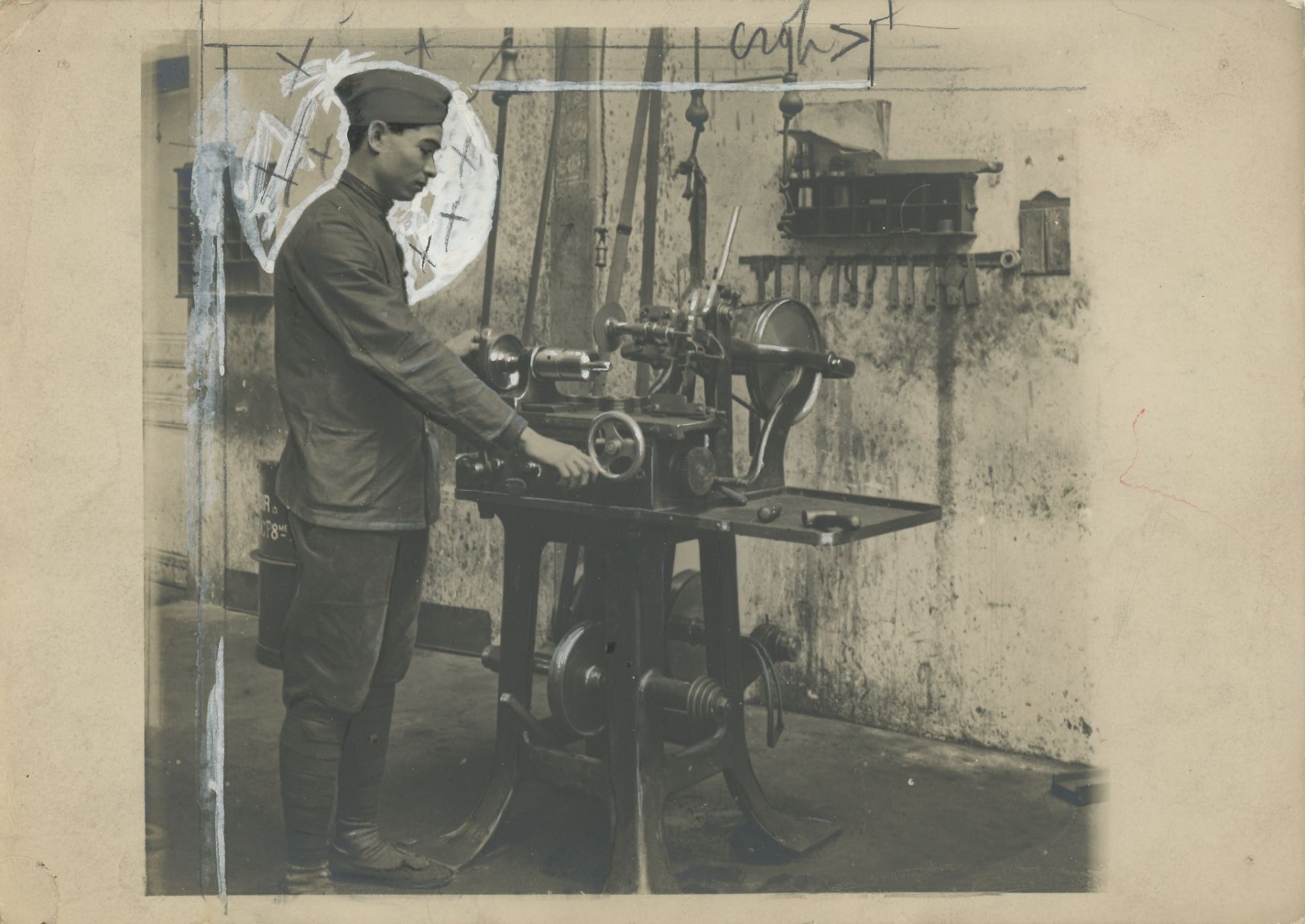 Photograph of a Vietnamese Worker in France During