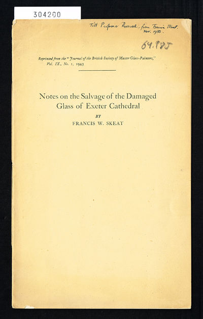 Notes on the Salvage of the Damaged Glass of…