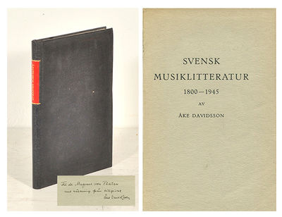 Bibliografi över svensk musiklitteratur 1800-1945.