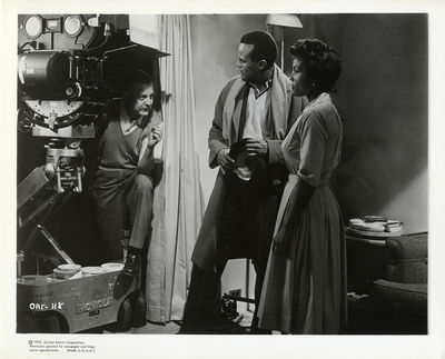 ROBERT WISE DIRECTS | ODDS AGAINST TOMORROW (1959) Set of 2 BTS photos