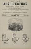 Woodward's Architect, with Hints and Notes on Building, and a Price Catalogue of Standard Works on Architecture, Engineering, Mechanics, Agriculture, Field Sports, and the Horse [cover caption title]; Geo. E. Woodward & Co., Publishers, 31 Broad St., New York