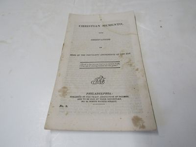 A Christian Memento, With Observations On Some Of The Prevalent Amusements Of The Day