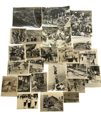 Vietnam War Social History Photo Archive Showing Civilian Displacement, Military Presence, and Rural Life