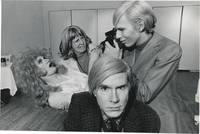 Andy Warhol and the cast of Pork (Original photograph from the 1971 play) by Warhol, Andy, Anthony Zanetta, Wayne County, Cleve Reller (subjects); Jack Mitchell (photographer) - 1971