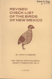 image of Revised Check-List of the Birds of New Mexico