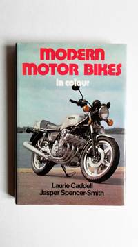 Modern motor bikes in colour.