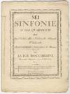 Sei Sinfonie o sia Quartetti Per Due Violini, Alto, e Violoncello obbligati Dedicate A veri Dilettanti e Conoscitori di Musica Opera Ia[!] ... Novamente Stampata a Spese di G.B. Venier. Prix. 9₶. [Op. 2, Nos. 1-6]. [Set of parts]