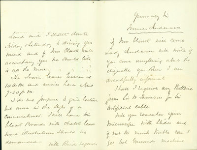 Autograph letter signed to Latimer Clark