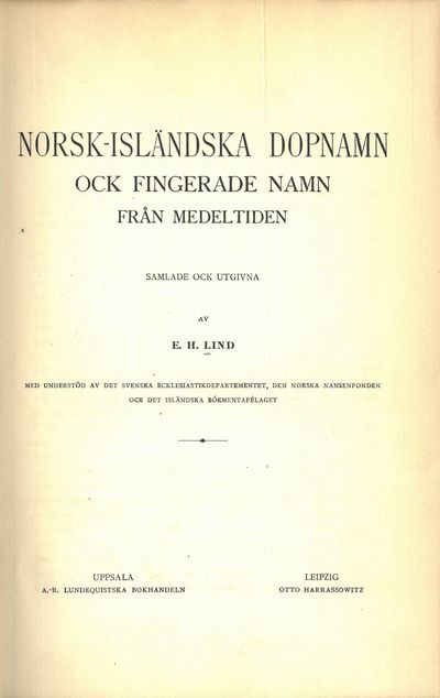 Norsk-isländska dopnamn ock fingerade namn från…