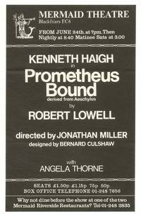 [Small broadside or handbill]: Mermaid Theatre... From June 24th [1971]... Kenneth Haigh in...