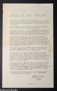 Protest is not enough! [handbill]