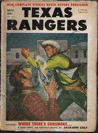 TEXAS RANGERS: November, Nov. 1955 by Texas Rangers (Jackson Cole; Steuart Emery; George H. Roulston; Lewis Chadwick; L. Edward Thompson; Frog Smith; Captain Starr; D. Aydelotte; Clarence Edwin Flynn; C. B. Kidd; S. Omar Barker) - Paperback - 1955 - from Books from the Crypt (SKU: PN1116)