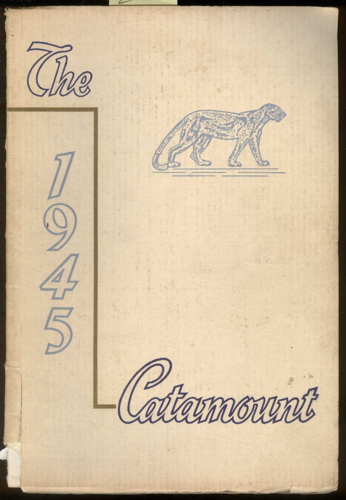 BIBLIO Catamount Bennington High School Yearbook 1945, Bennington