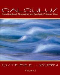Calculus from Graphical, Numerical and Symbolic Points of View