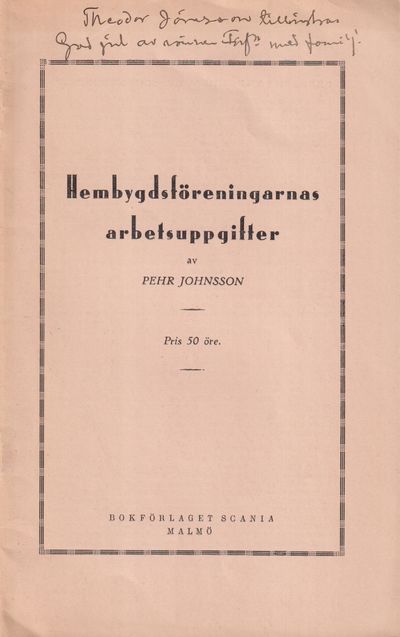 Hembygdsföreningarnas arbetsuppgifter. [Utg. av]…