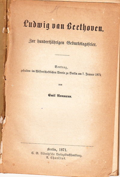 Ludwig van Beethoven zur hundertjährigen…
