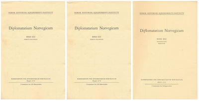 Diplomatarium Norvegicum. Bind XXI. Første og…