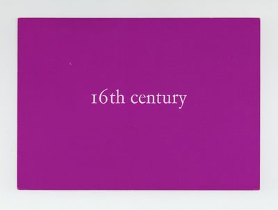 Exhibition postcard: Robert Barry: 16th century (2-28 September 1974)