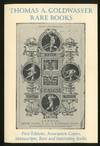 Thomas A. Goldwasser Rare Books: Catalogue 1