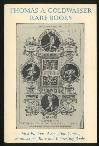 Thomas A. Goldwasser Rare Books: Catalogue 1