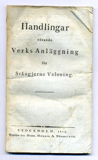 Handlingar rörande verks anläggning för…